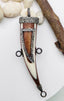 Wood, Horn and Diamond Horn Shaped Pendant