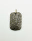Small Diamond Dog Tag Pendant