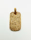 Medium Gold Vermeil Pave Diamond Dogtag Pendant