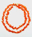 36" Three Dimensional Carnelian Teardrop and Gold Filled Smooth Rondelle Necklace