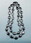 36" Coated Black Spinel Rhodium Sterling Silver Bezel Necklace