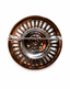 1950's MCM Concentric Rhinestone Silver Tone Metal Brooch