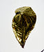 1960's MYLU NY Hammered Goldtone Multi Cab Leaf Brooch
