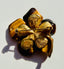 1950's Hubé Tiger's Eye Quartz Flower with Freshwater Pearl, 2"