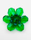 MCM Late 1950's German Green Lucite Flower Brooch