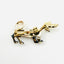 1960's Bobble Head Black and White Polka Dot Dachshund Brooch