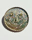 1970's Silver Tone Textured Smile Convertible Pendant/Brooch