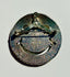1970's Silver Tone Textured Smile Convertible Pendant/Brooch