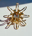 MCM Small Atomic Gold Starburst Brooch
