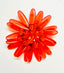 1960's Lucite Coral/Orange Atomic Flower Brooch