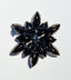 Early MCM Modern Black and White Starburst Brooch
