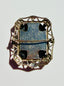 1930's Art Deco Celluloid and Glass Filligree with Black Cameo