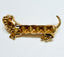 MCM Gold Figural Wiener dog Brooch