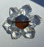 MCM Icy Geometric Large Lucite Starburst