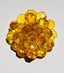 1960's Lucite Yellow Floral Brooch