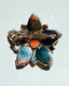 Early 1960's Olive Peridot Charteuse Rhinestone Brooch
