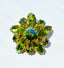 1950's Austrian Chartreuse/Peridot Brooch
