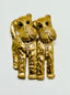 1960's Tilting Head Double Dog Brooch