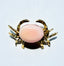 1970's Pink Cabochon Cancer Brooch