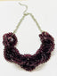 18" 2000's Plum Crystal Necklace