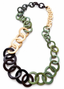 36" 1930s Vintage Art Deco Celluloid Chain Necklace