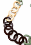 36" 1930s Vintage Art Deco Celluloid Chain Necklace