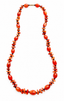 24" 1970's Carnelian and Garnet Necklace