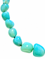 22" Vintage Sea Green Chalcedony Nugget Necklace